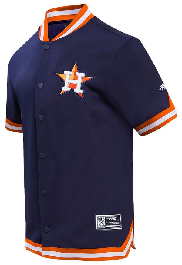 【送料無料】 プロスタンダード メンズ ジャケット・ブルゾン アウター Pro Standard Men's Houston Astros Navy Souvenir Warmup Jacket