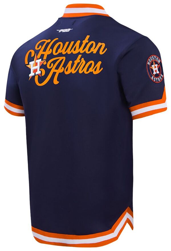 【送料無料】 プロスタンダード メンズ ジャケット・ブルゾン アウター Pro Standard Men's Houston Astros Navy Souvenir Warmup Jacket