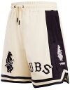 【送料無料】 プロスタンダード メンズ ハーフパンツ・ショーツ ボトムス Pro Standard Men's Chicago Cubs Retro Double Knit 2.0 Shorts Cream