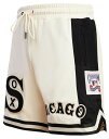 【送料無料】 プロスタンダード メンズ ハーフパンツ・ショーツ ボトムス Pro Standard Men's Chicago White Sox Retro Double Knit 2.0 Shorts Cream