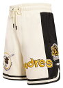 【送料無料】 プロスタンダード メンズ ハーフパンツ・ショーツ ボトムス Pro Standard Men's San Diego Padres Retro Double Knit 2.0 Shorts Cream