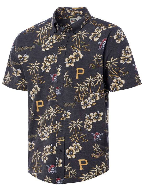 ̵ 쥤󥹥סʡ   ȥåץ Reyn Spooner Adult Pittsburgh Pirates Bla...