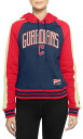 【送料無料】 ニューエラ レディース パーカー・スウェット アウター New Era Women's Cleveland Guardians Throwback Navy Pullover Hoodie(4)