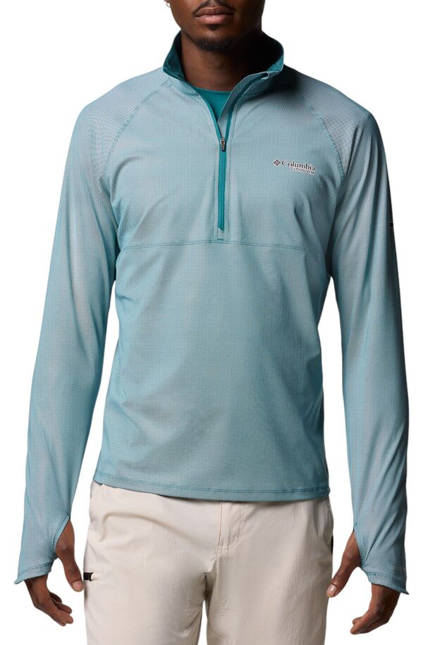 楽天ReVida 楽天市場店【送料無料】 コロンビア メンズ カジュアルパンツ ボトムス Columbia Men's Summit Valley Half Zip Pullover River Blue