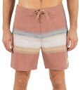 【送料無料】 ハーレー メンズ ハーフパンツ・ショーツ 水着 Hurley Men's Phantom Naturals Tailgate 18" Boardshorts Brushfire Orange