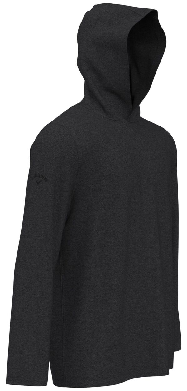 【送料無料】 キャラウェイ メンズ パーカー・スウェット アウター Callaway Men's Long Sleeve Crossover Performance Golf Hoodie Black Heather 2
