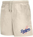 【送料無料】 ミッチェル&ネス メンズ ハーフパンツ・ショーツ ボトムス Mitchell & Ness Adult Los Angeles Dodgers Vinyl Logo Cream Athletic Shorts