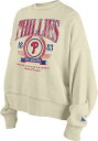 【送料無料】 ニューエラ レディース パーカー・スウェット アウター New Era Women's Philadelphia Phillies White Throwback Crewneck Sweatshirt