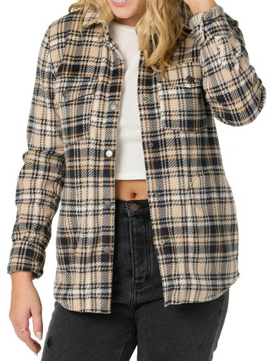 【送料無料】 オニール レディース シャツ トップス O'Neill Women's Zuma Superfleece Flannel Shirt Brown Sugar 【送料無料】 オニール レディース シャツ トップス O'Neill Women's Zuma Superfleece Flannel Shirt Brown Sugar