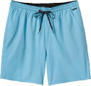 【送料無料】 クイックシルバー メンズ ハーフパンツ・ショーツ 水着 Quiksilver Men's Taxer Heather Amphibian 18 in. Hybrid Shorts Aqua Blue