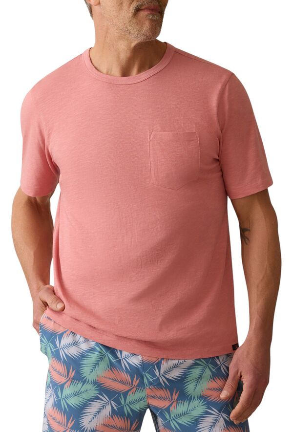 【送料無料】 ファレティ メンズ Tシャツ トップス Faherty Men's Sunwashed Pocket Short Sleeve T-Shirt Faded Flag