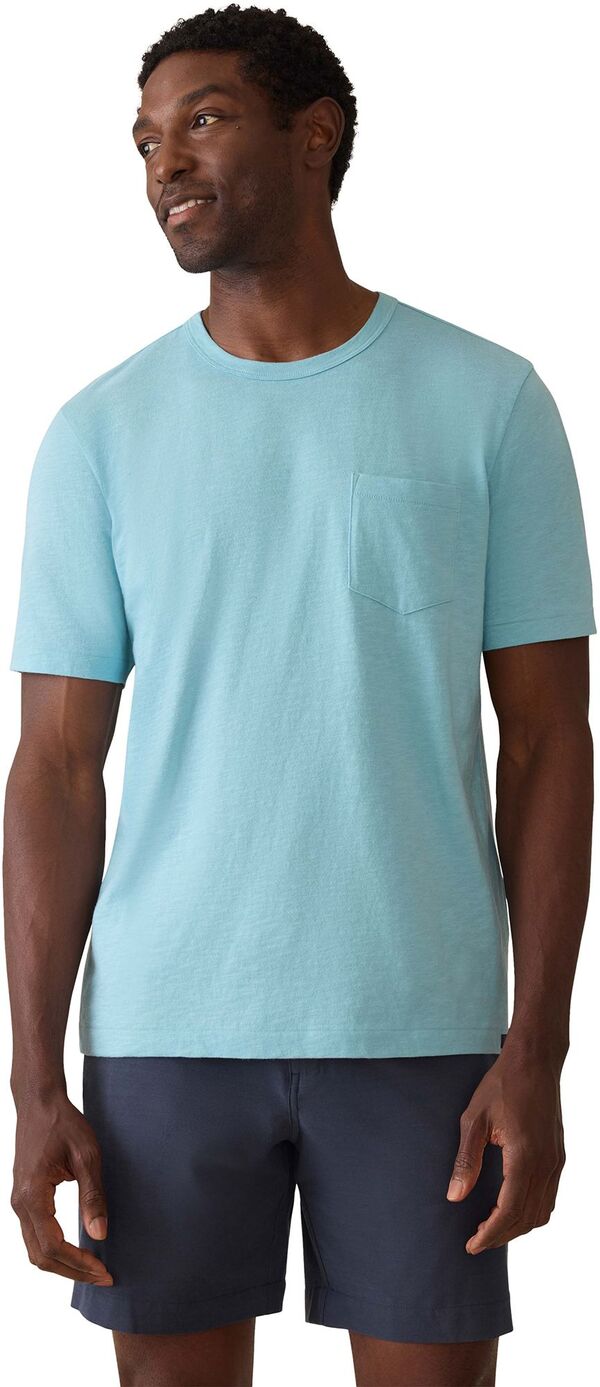 ファレティ メンズ トップス Tシャツ Faherty Men'sunwashed Pocket Short Sleeve T-Shirteal Sea ティール