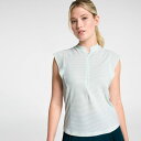 【送料無料】 キャリー レディース ポロシャツ トップス CALIA Women's Golf Renew Cap Sleeve Polo Mint Ceylo...