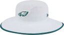 【送料無料】 ニューエラ レディース 帽子 アクセサリー New Era Adult Philadelphia Eagles Training Camp 2025 Panama White Adjustable Bucket Hat