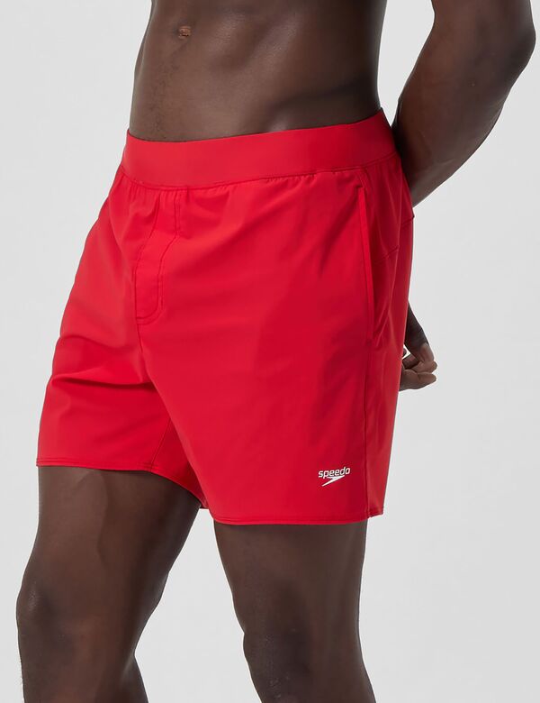 【送料無料】 スピード メンズ ハーフパンツ・ショーツ 水着 Speedo Men's The Lookout Solid 16" Volley Shorts High Risk Red