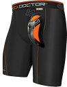 【送料無料】 ショックドクター メンズ ハーフパンツ・ショーツ ボトムス Shock Doctor Men's Ultra Compression Shorts w/ Cup Black(4)