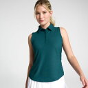 【送料無料】 キャリー レディース ポロシャツ トップス CALIA Women's Renew Sleeveless Golf Polo Sea Green