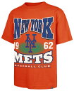 【送料無料】 フォーティーセブン レディース Tシャツ トップス '47 Adult New York Mets Orange Rockem Foundation T-Shirt