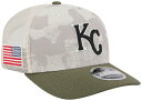 【送料無料】 ニューエラ レディース 帽子 アクセサリー New Era Adult Kansas City Royals Khaki Armed Forces Day 2025 9Seventy Adjustable Hat