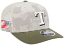 【送料無料】 ニューエラ レディース 帽子 アクセサリー New Era Adult Texas Rangers Khaki Armed Forces Day 2025 9Seventy Adjustable Hat