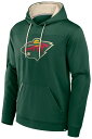 【送料無料】 ファナティクス メンズ パーカー・スウェット アウター NHL Adult Minnesota Wild Defender Green Pullo...