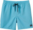【送料無料】 クイックシルバー メンズ ハーフパンツ・ショーツ 水着 Quiksilver Men's Everyday Solid 17 in. Volley Shorts Aqua Blue