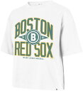 【送料無料】 フォーティーセブン レディース Tシャツ トップス '47 Adult Boston Red Sox White Windthrow T-Shirt