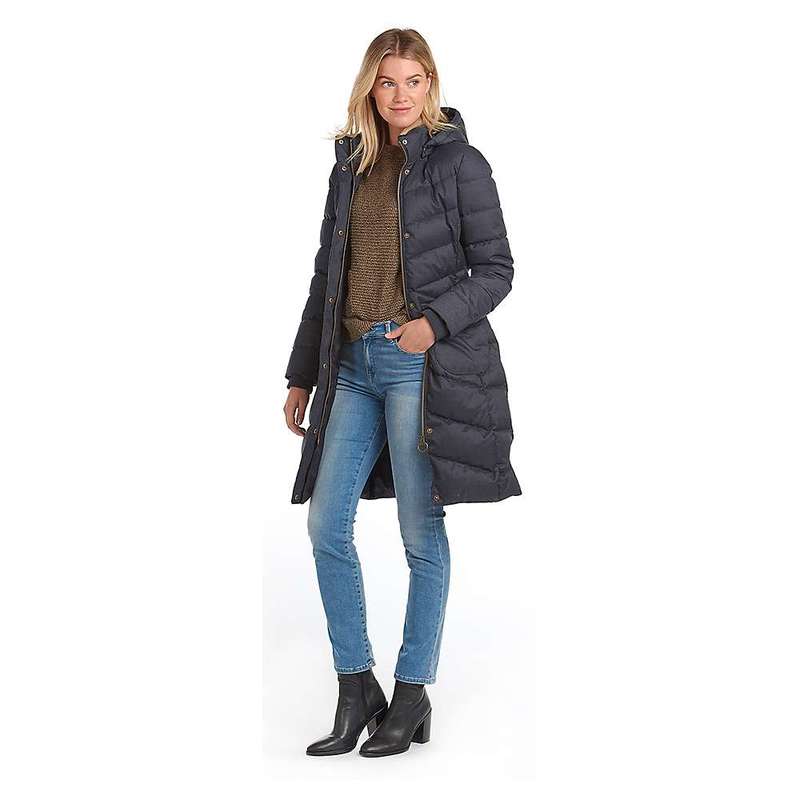 バーブァー レディース ジャケット・ブルゾン アウター Barbour Women's Kingston Quilt Jacket Navy Check