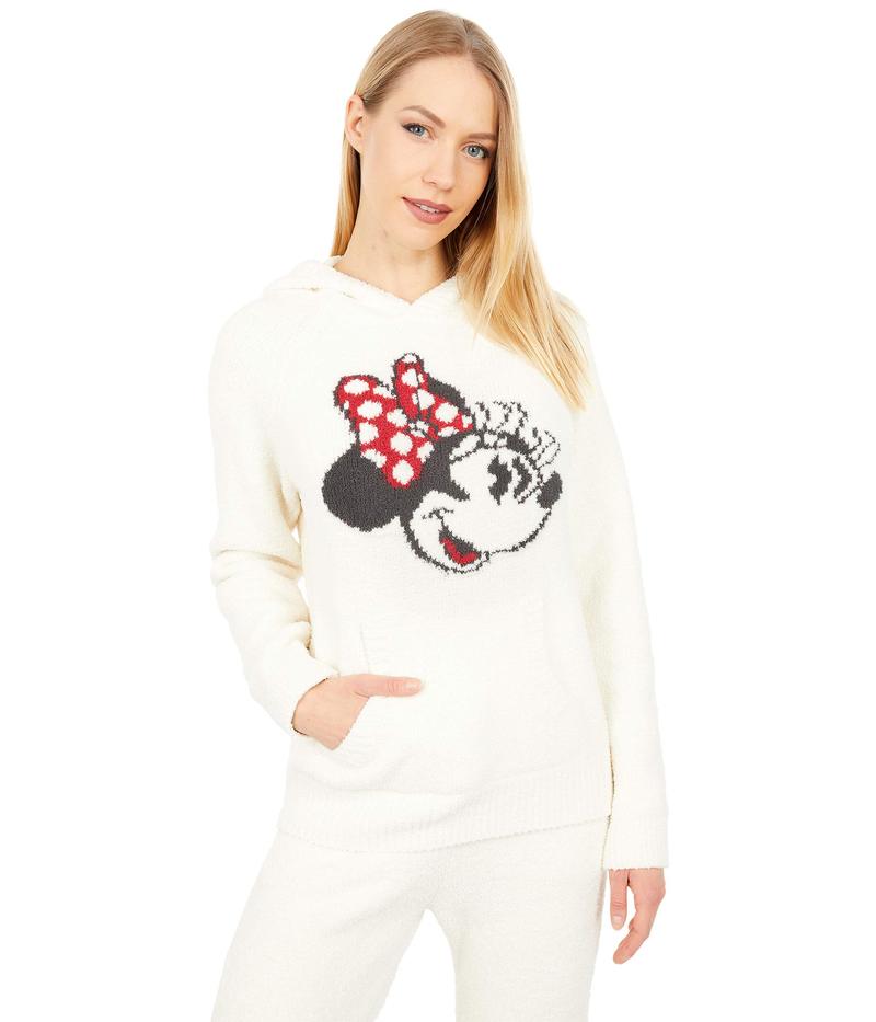 ベアフットドリームス レディース パーカー・スウェット アウター CozyChic Classic Disney Minnie Mouse Hoodie Cream Multi