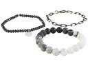 ディーバークレイ レディース ブレスレット・バングル・アンクレット アクセサリー Black Ombre Gemstone Bracelet Stack Black