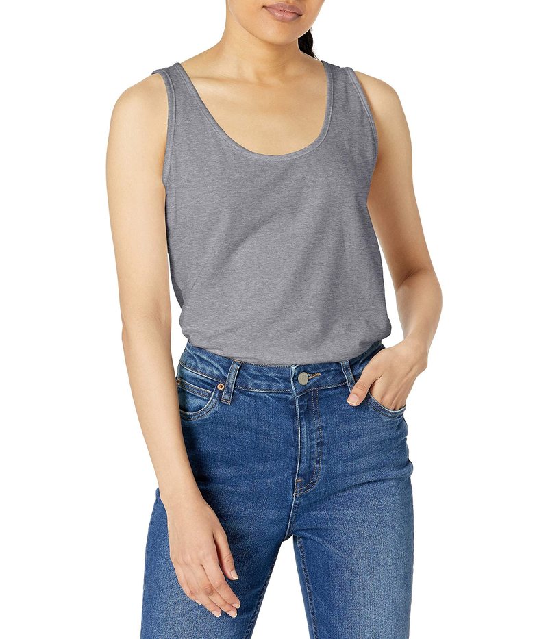ヘインズ レディース シャツ トップス Scoop-neck Tank Top Light Steel