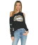 ローレンモシ レディース パーカー・スウェット アウター Trinidy Leopard Lip Off Shoulder Sweatshirt Black