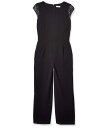 カルバンクライン レディース ジャンプスーツ トップス Plus Size Cap Sleeve Jumpsuit Black