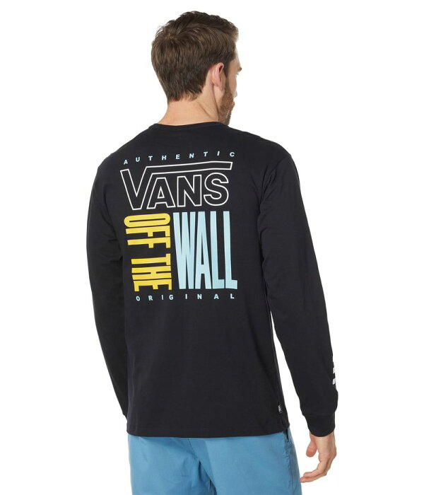 バンズ メンズ シャツ トップス Off The Wall Stacked Up Long Sleeve Tee Black