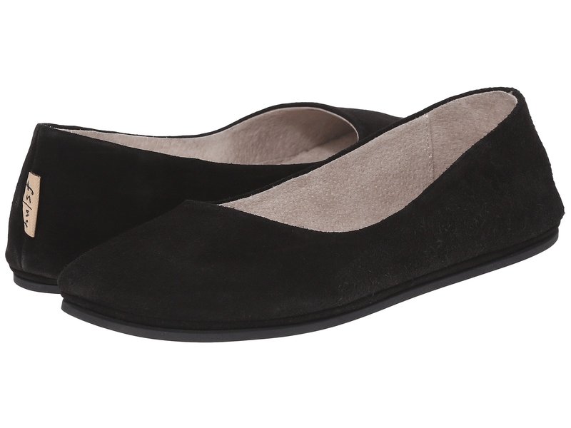 フレンチソール レディース サンダル シューズ Sloop Flat Black Suede