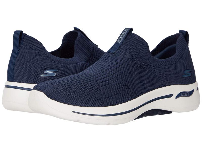 スケッチャーズ レディース スニーカー シューズ Go Walk Arch Fit - 124409 Navy