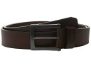 J[n[g Y xg ANZT[ Burnished Leather Box Buckle Belt Brown/Gunmetal