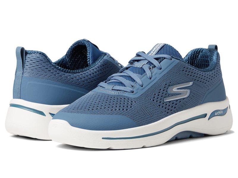 スケッチャーズ レディース スニーカー シューズ Go Walk Arch Fit - 124404 Blue