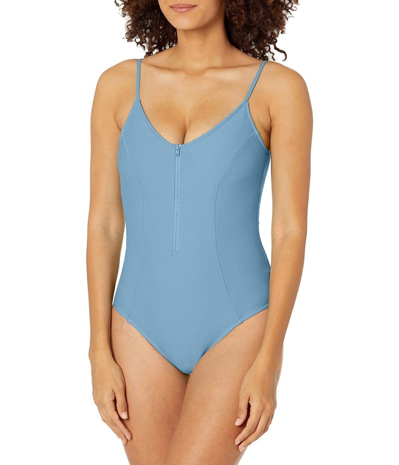 ボディーグローヴ レディース 上下セット 水着 Women's Standard Smoothies Skylar Solid Zip Front One Piece Swimsuit Storm