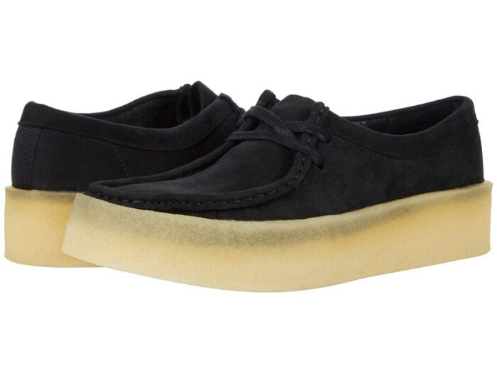 クラークス レディース スニーカー シューズ Wallabee Cup Black Nubuck