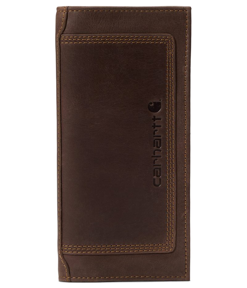 J[n[g Y z ANZT[ Leather Triple-Stitched Rodeo Wallet Brown