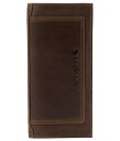 J[n[g Y z ANZT[ Leather Triple-Stitched Rodeo Wallet Brown