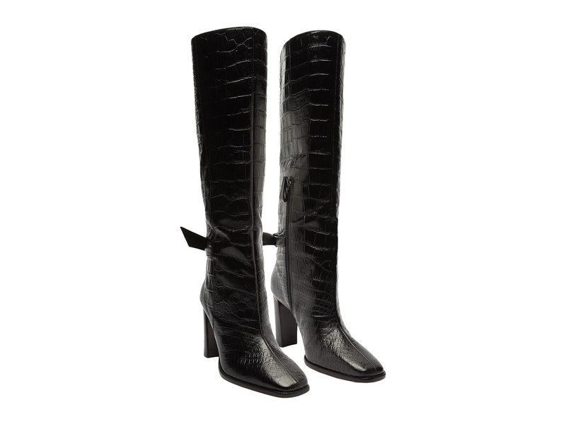 アレクサンドラバードマン レディース ブーツ・レインブーツ シューズ Square Clarita Boot Black