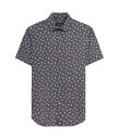 ブガッチ メンズ シャツ トップス Short Sleeve Ooohcotton Shirt in Geometric Print Black