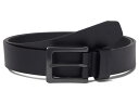 J[n[g Y xg ANZT[ Big & Tall Burnished Leather Box Buckle Belt Black/Gunmetal