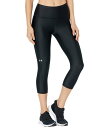 アンダーアーマー レディース カジュアルパンツ ボトムス HeatGearR ArmourR High-Waisted Pocketed Capris Blac...