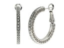ブライトン レディース ピアス・イヤリング アクセサリー Meridian Thin Small Hoop Earrings Silver