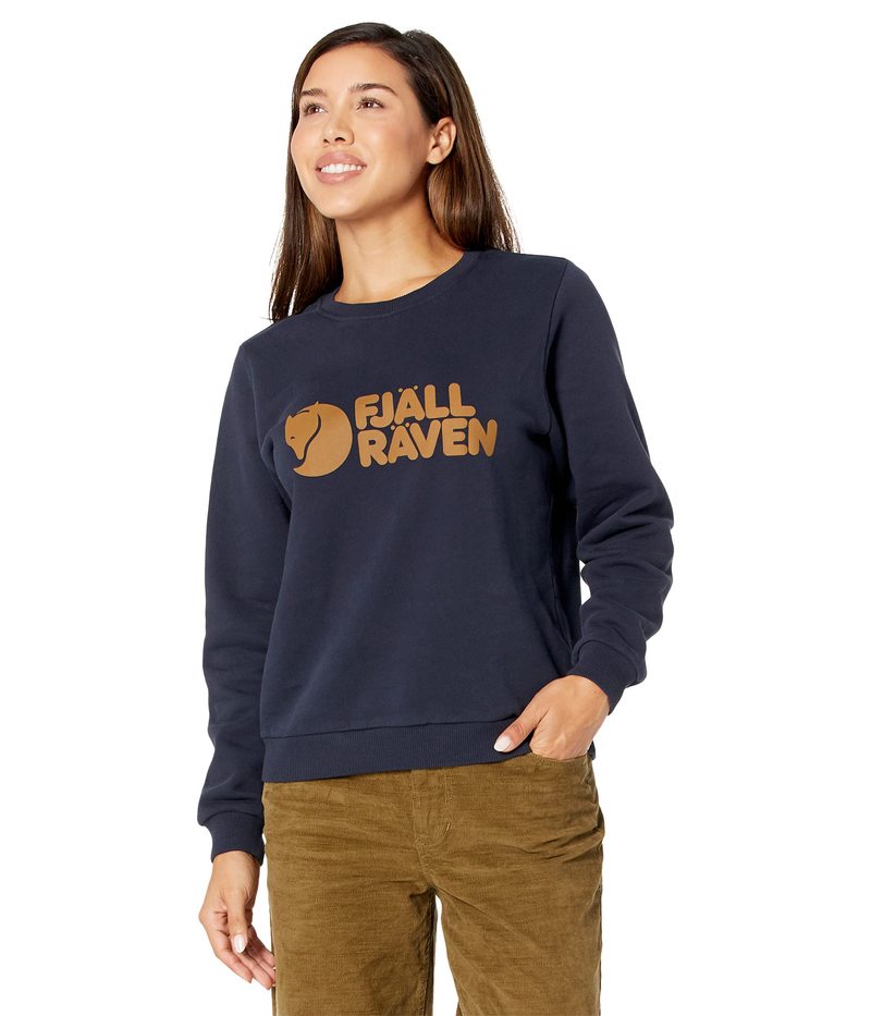 yz tF[[x fB[X p[J[EXEFbg AE^[ Fjallraven Logo Sweater Dark Navy