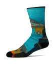 yz X}[gE[ Y C A_[EFA Hike Light Cushion Great Excursion Print Crew Socks Multicolor