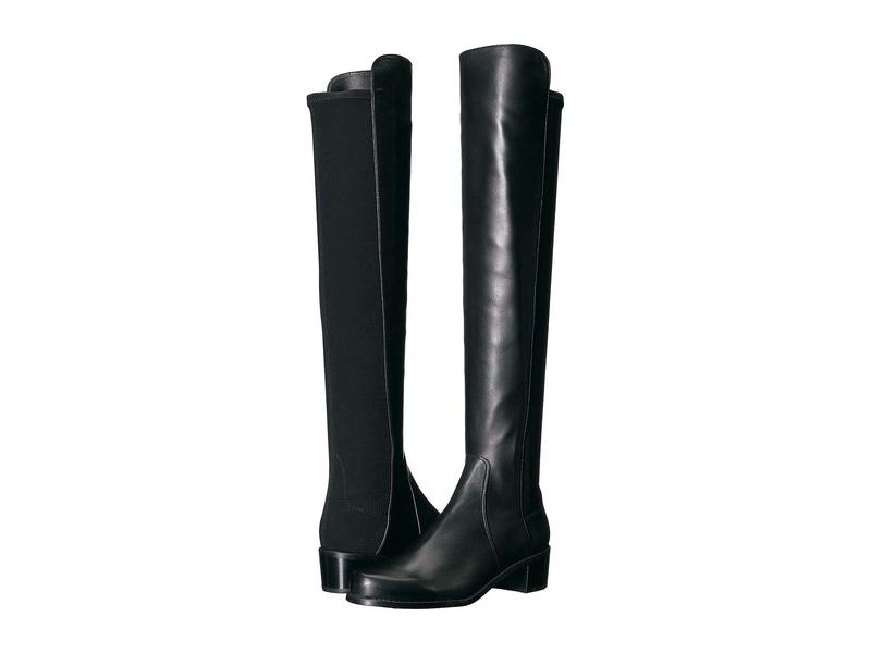 【送料無料】 スチュアート ワイツマン レディース ブーツ・レインブーツ シューズ Reserve Knee High Boot Black Nappa/Str